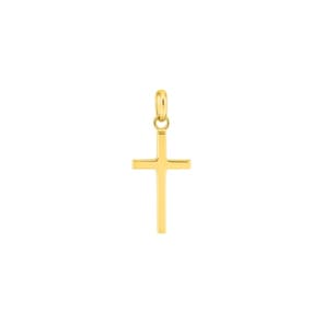 Pendentif croix or jaune 375/9 ct 12 x 30mm