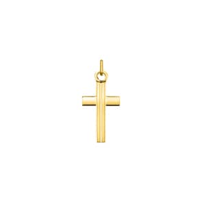 Pendentif croix or jaune 375/9 ct 14 x 30mm
