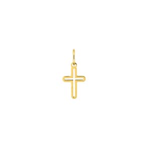 Cross Pendant 375/9 K Yellow Gold 7 x 16mm
