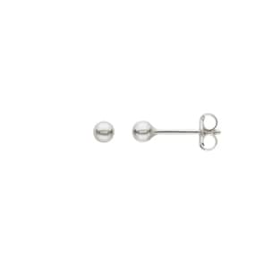 Kugelohrstecker 750/18 K Weissgold Ø 3mm