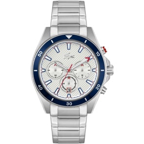 Lacoste Mainsail Chronograph Silbrig / Blau
