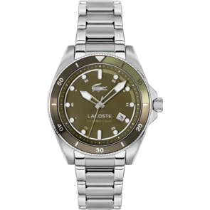 Lacoste Mainsail Date Automatik Silbrig / Olive