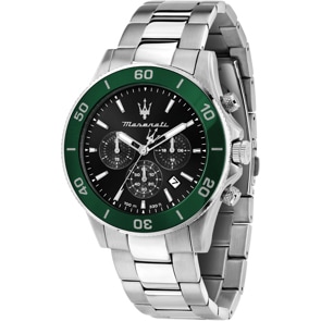 Maserati Competizione Chronograph Silbrig / Schwarz & Grün