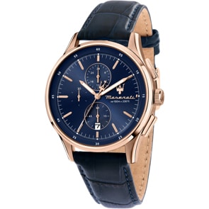 Maserati Sorpasso Chronograph Rosé / Blau