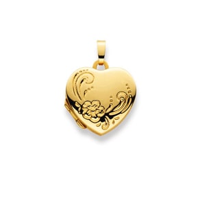 Medaillon zum Öffnen 750/18 K Gelbgold, Herz