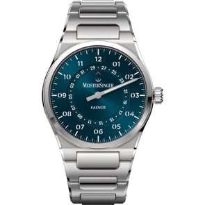 MeisterSinger Kaenos Open Date Sonnenschliff Petrol