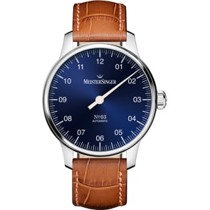 MeisterSinger N°03 Sonnenschliff Blau Ø 38mm