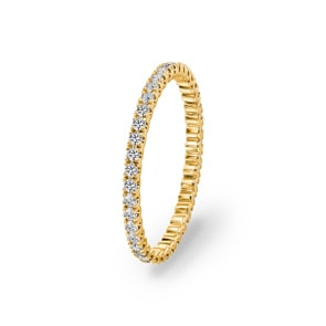Mémoire-Ring 750/18 K Gelbgold mit Diamanten 0.50 ct H/si
