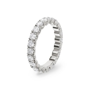 Bague Mémoire or gris 750/18 ct avec diamants 2.00 ct H/si