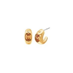 Michael Kors Brilliance Creolen Messing vergoldet