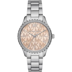 Michael Kors Layton MK Logo Silbrig