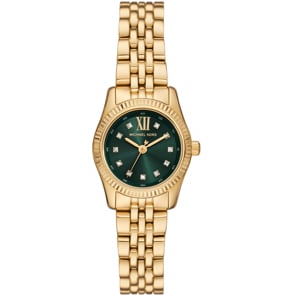 Michael Kors Lexington Goldig / Smaragdgrün 26mm