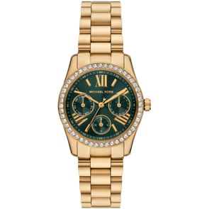 Michael Kors Lexington Lux Day Date Goldig / Grün
