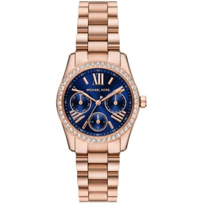 Michael Kors Lexington Lux Day Date Rosé / Blau