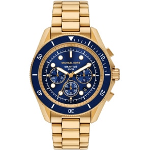 Michael Kors Maritime Chronograph Goldig / Blau 