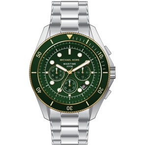 Michael Kors Maritime Chronographe Argenté / Vert