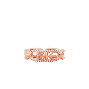 Michael Kors Bague Center Focal Argent 925 Plaqué or rosé