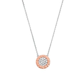 Michael Kors Collier 925 Silber rosé vergoldet bicolor