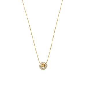 Michael Kors Premium Halskette Brilliance 925 Silber vergoldet