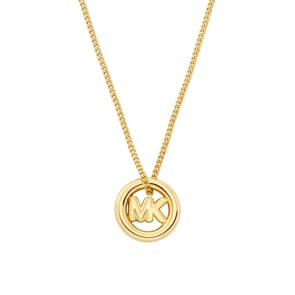 Michael Kors Premium Halskette Kors MK Messing vergoldet