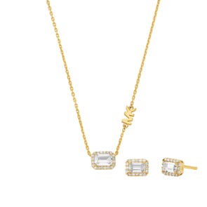 Michael Kors Schmuckset Brilliance 925 Silber Goldig