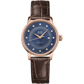 Mido Baroncelli II Lady Signature Diamonds Automatik Rosé