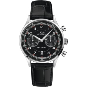 Mido Multifort Patrimony Automatik Chronograph Schwarz