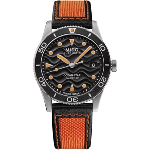 Mido Ocean Star 39 Automatik Schwarz / Orange