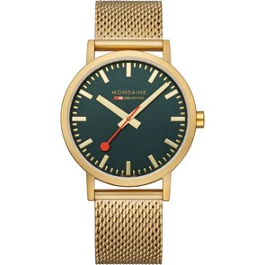 Mondaine Classic Gold / Grün Ø40
