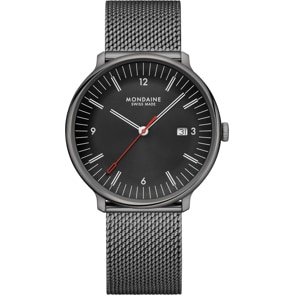 Mondaine Doppio Schwarz Ø 41