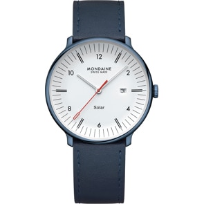 Mondaine Doppio Solar Blau Ø 41