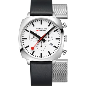 Mondaine Grand Cushion Chronograph Set 41mm