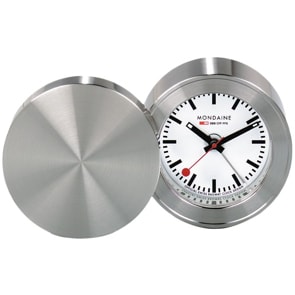 Mondaine Mini Tischuhr mit Alarm