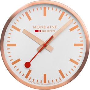Mondaine Wanduhr Kupfer Ø 40cm