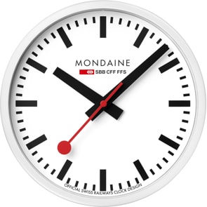 Mondaine Wanduhr Weiss Ø 25cm