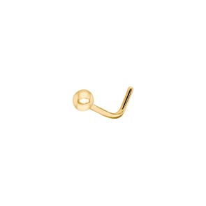 Nasenpiercing Winkel 750/18 K Gelbgold