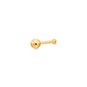 Nasenstecker Kugel 750/18 K Gelbgold