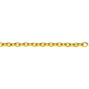 Navettekette 3/4-massiv 750/18 K Gelbgold 9.5mm