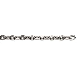 Navette Chain 3/4-Solid 750/18 K White Gold 11.5mm