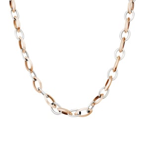 Navettekette halbmassiv 750/18 K Bicolor 8.0mm