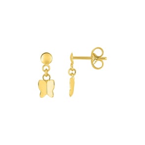 Ohrhänger 375/9 K Gelbgold Schmetterlinge
