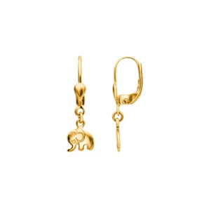 Ohrhänger 750/18 K Gelbgold, Elefant