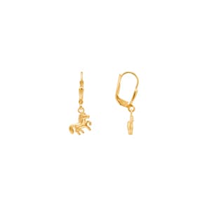 Ohrhänger 750/18 K Gelbgold, Pferd