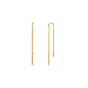 Boucle d'oreilles pendantes or jaune 750/18 ct, Bâtons