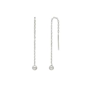 Boucle d'oreilles pendantes or gris 750/18 ct, Balle