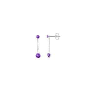 Ohrhänger 750/18 K Weissgold mit Amethysten
