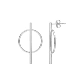Drop Earrings 925 Silver rhodium-plated, Fantasy 31mm