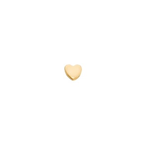 Ohrpiercing 750/18 K Gelbgold, Herz