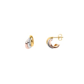 Ohrringe 750/18 K Tricolor