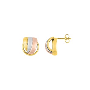 Ohrringe 750/18 K Tricolor